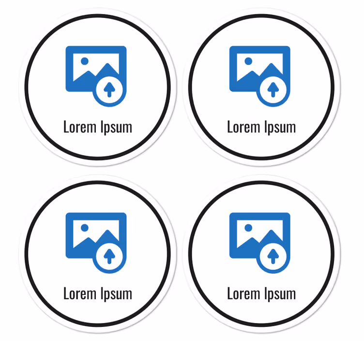 Podkładka pod kubek z własnym kodem QR - TenStickers