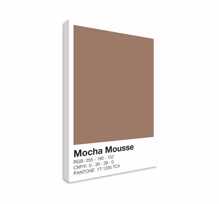 Nowoczesny obraz kompozycja kolorów mocha - TenStickers
