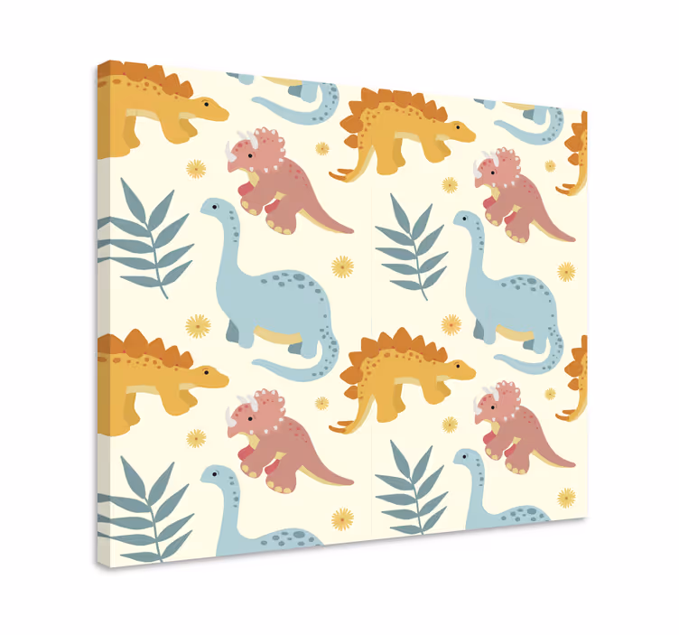 Obraz dinozaury w stylu minimalistycznym - TenStickers