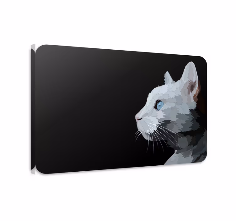 Obraz koty twarz kota z niebieskimi oczami - TenStickers