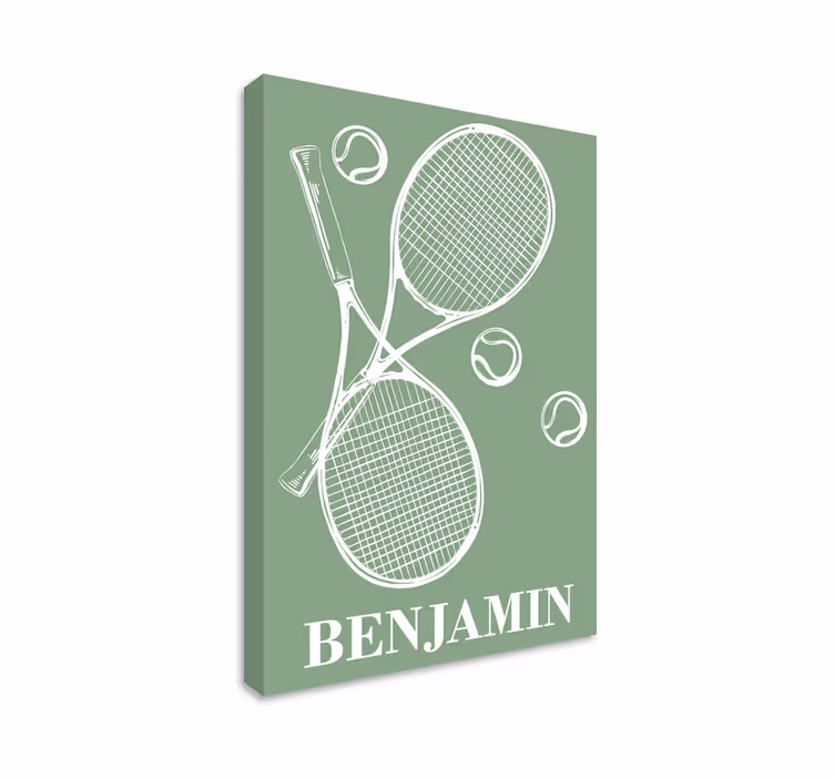 Obraz na zamówienie Spersonalizowany tenis - TenStickers