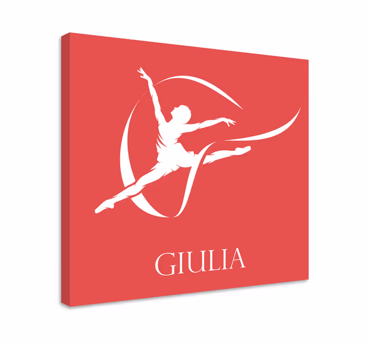 Obraz baletnice elegancka sylwetka tancerki baletowej - TenStickers