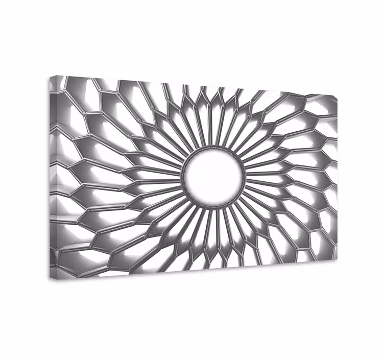 Obraz nowoczesny Mandala biały diament 3d - TenStickers
