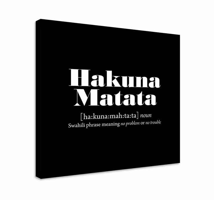 Obraz Znaczenie hakuna matata - TenStickers