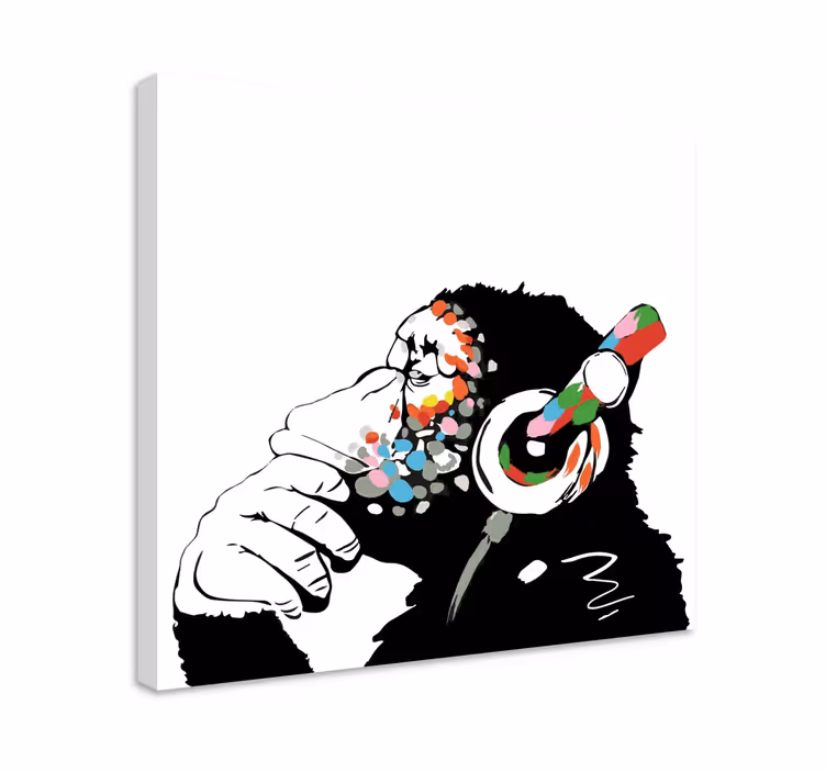 Obraz małpa Banksy - TenStickers