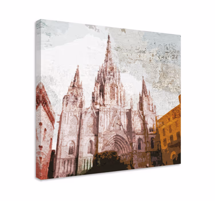 Obraz Katedra w Barcelonie - TenStickers