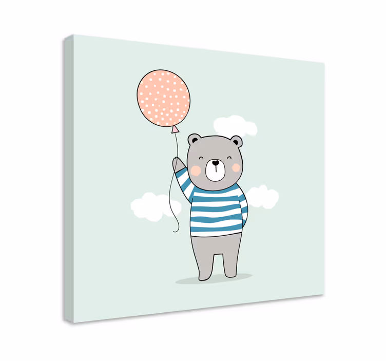 Obraz dla dzieci Miś z balonikiem - TenStickers