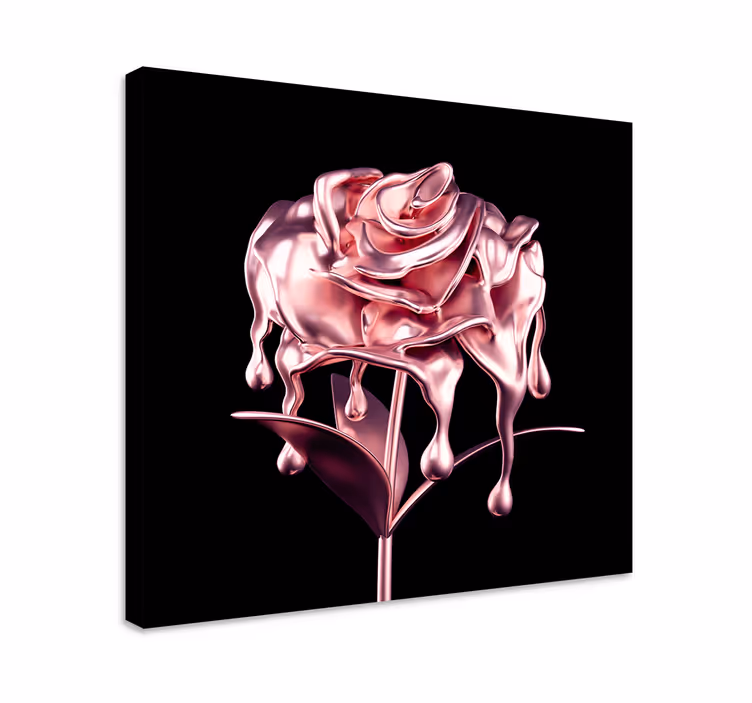 Obraz kwiaty Topniejący kwiat 3d - TenStickers