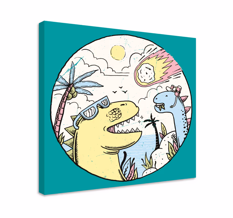Obraz dinozaury na przygodzie - TenStickers