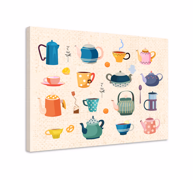 Obraz Vintage herbata kuchenna - TenStickers
