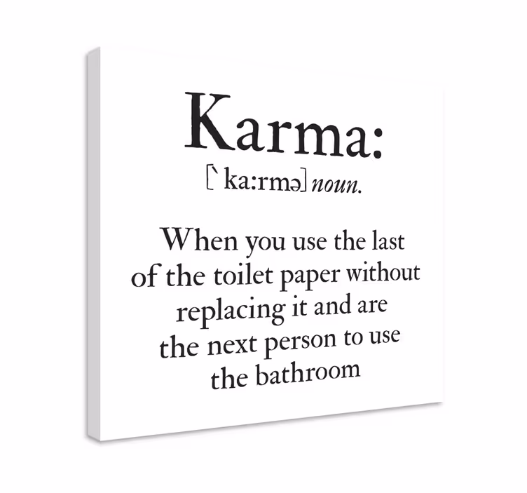 Zabawny obraz do łazienki Kąpiel karma - TenStickers