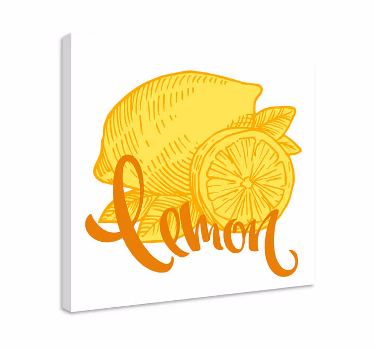Obraz martwa natura plasterek cytryny - TenStickers