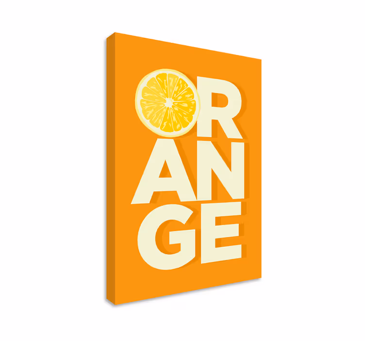 Obraz młodzieżowy tekst Orange  - TenStickers