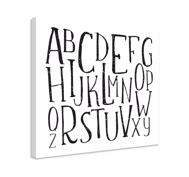 Obraz litery stylizowany wyświetlacz alfabetu - TenStickers