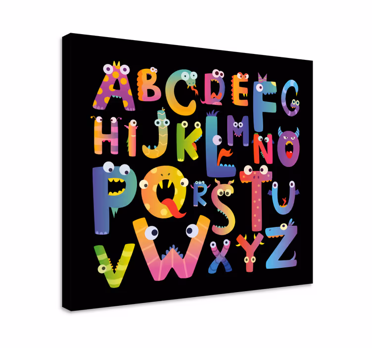Obraz alfabet Alfabet dla dzieci - TenStickers