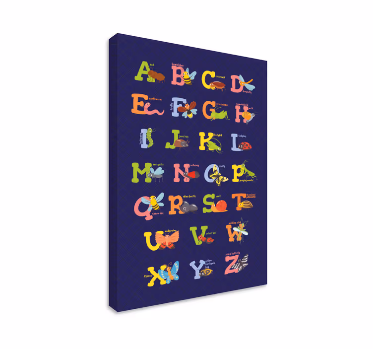 Obraz alfabet Angielski alfabet - TenStickers