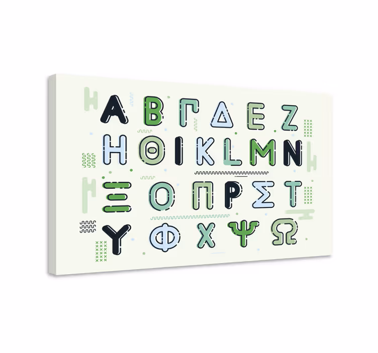 Obraz litery stylizowane postacie - TenStickers