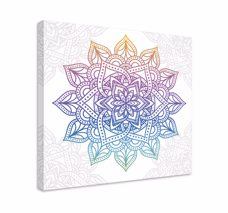 Obraz zen z misternym botanicznym mandala - TenStickers