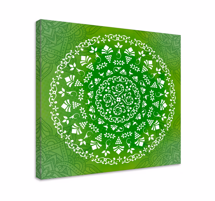 Obraz zen z szczegółowym mandala botaniczną - TenStickers
