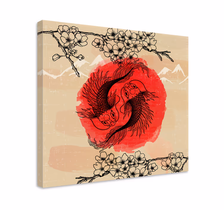 Obraz ryby Ryby ying yang - TenStickers