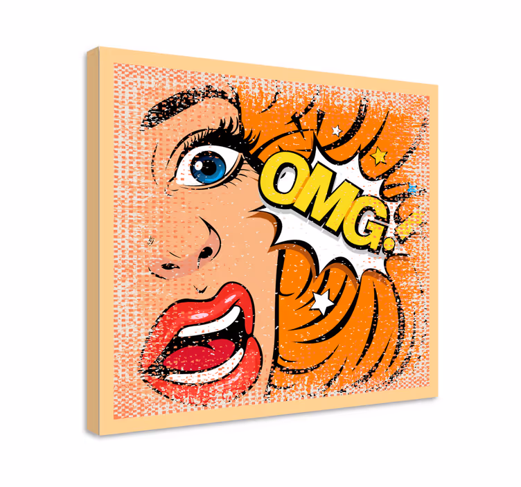 Obrazy artystyczne Twarz pop-artu - TenStickers
