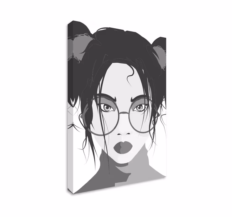 Obraz na korytarz Czarno-biała kobieta - TenStickers