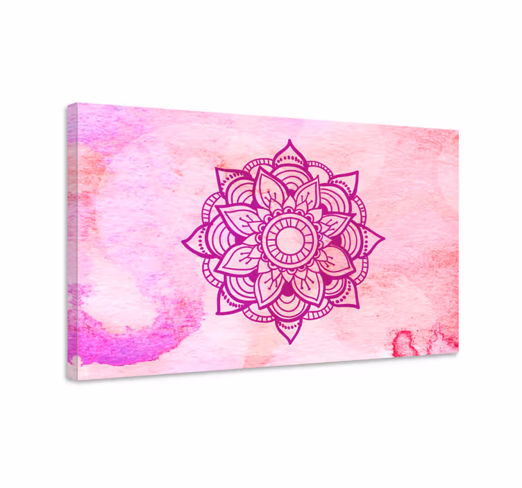 Obraz mandala złożona botaniczna mandala - TenStickers