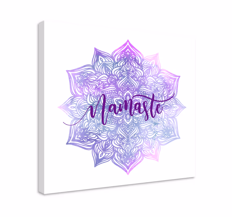 Obraz mandala Fioletowa mandala namaste - TenStickers