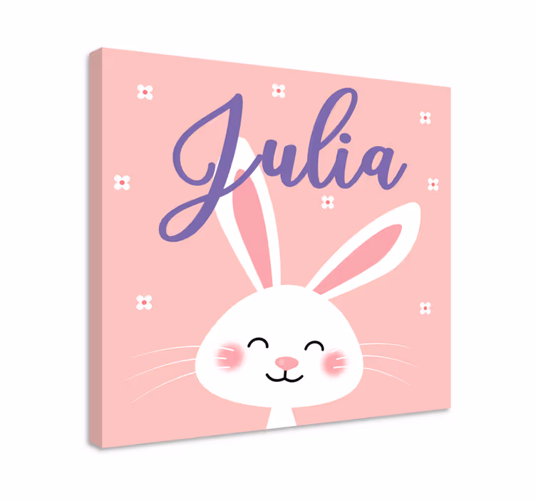 Obraz dla dzieci radosny zajączek - TenStickers