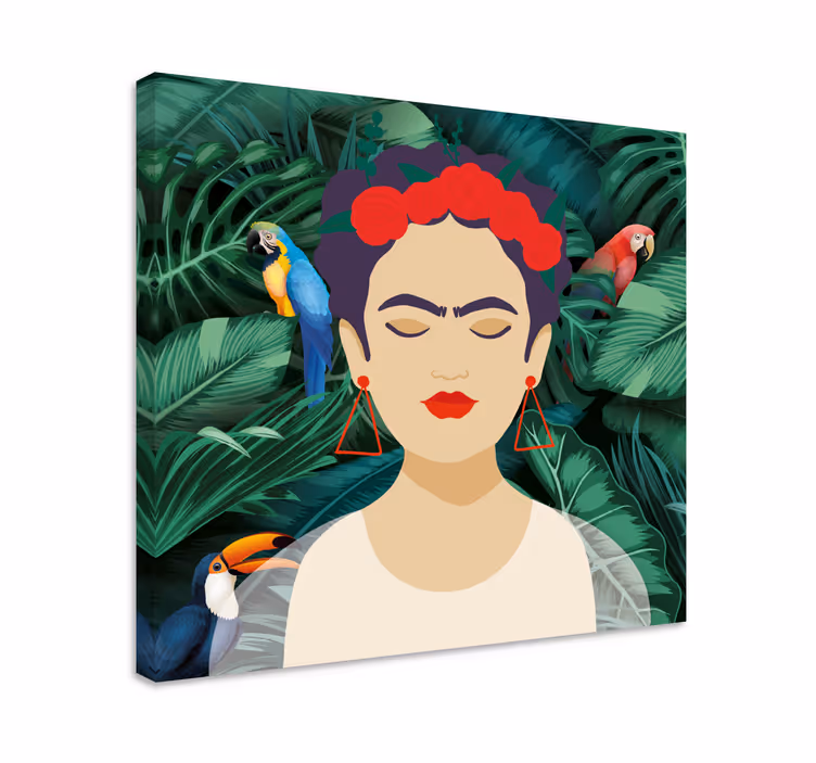 Obraz Frida i zwierzęta - TenStickers