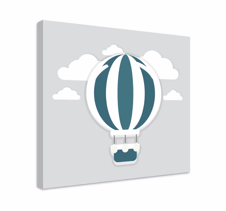Obraz do pokoju dziecka balon na ogrzane powietrze - TenStickers