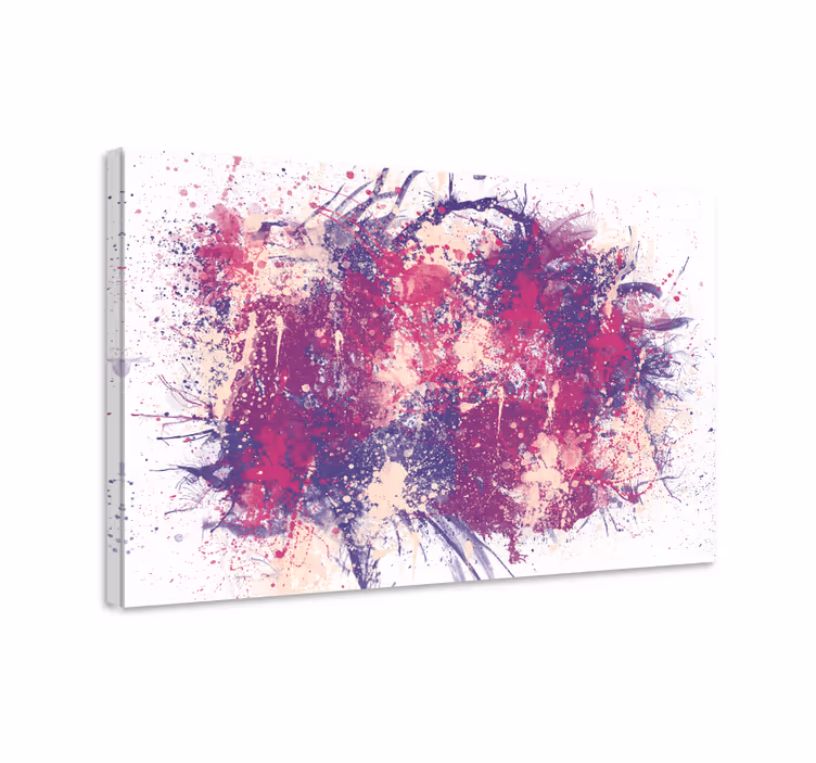 Obraz abstrakcyjny dynamiczny splash - TenStickers