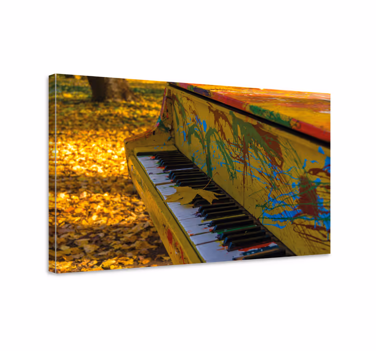 Obraz muzyka jesienna melodia fortepianowa - TenStickers