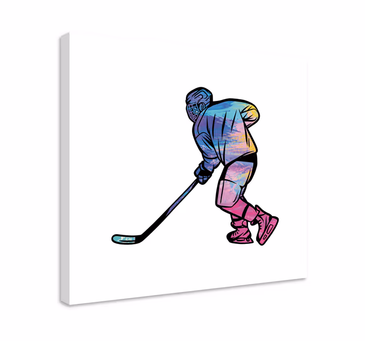 Obraz sport hokeista w akcji - TenStickers