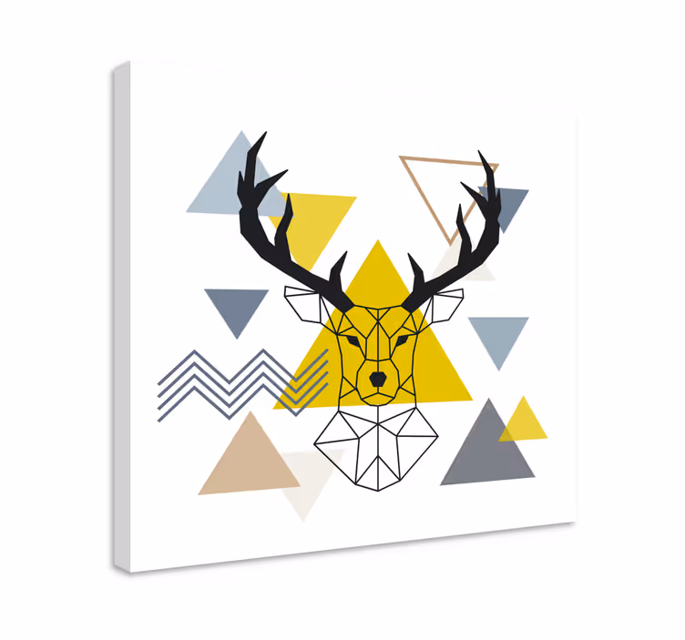 Obraz jelenie Geometryczny jeleń - TenStickers