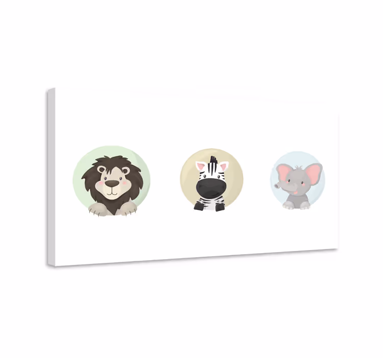 Obrazy zwierzęta Zestaw zwierząt - TenStickers