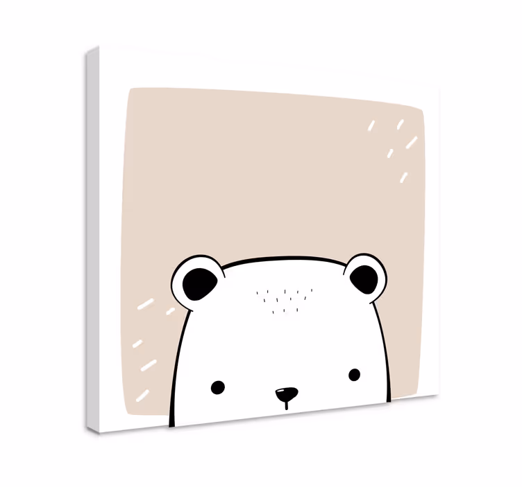 Obrazy zwierzęta Mały miś polarny - TenStickers