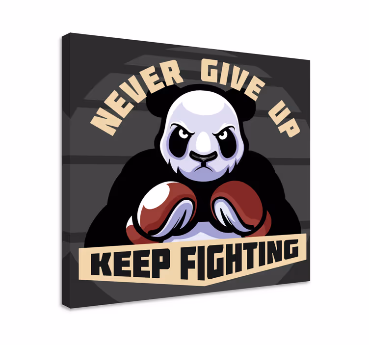 Obraz zwierzęta Panda bokserska - TenStickers