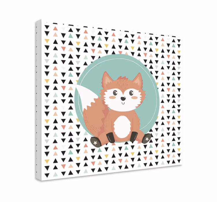 Obraz ze zwierzętami uroczy lisek - TenStickers