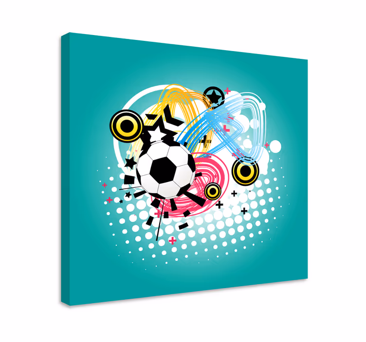 Obraz sport piłka nożna w akcji - TenStickers