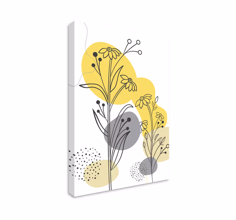 Obraz kwiaty i rośliny bogaty układ botaniczny - TenStickers