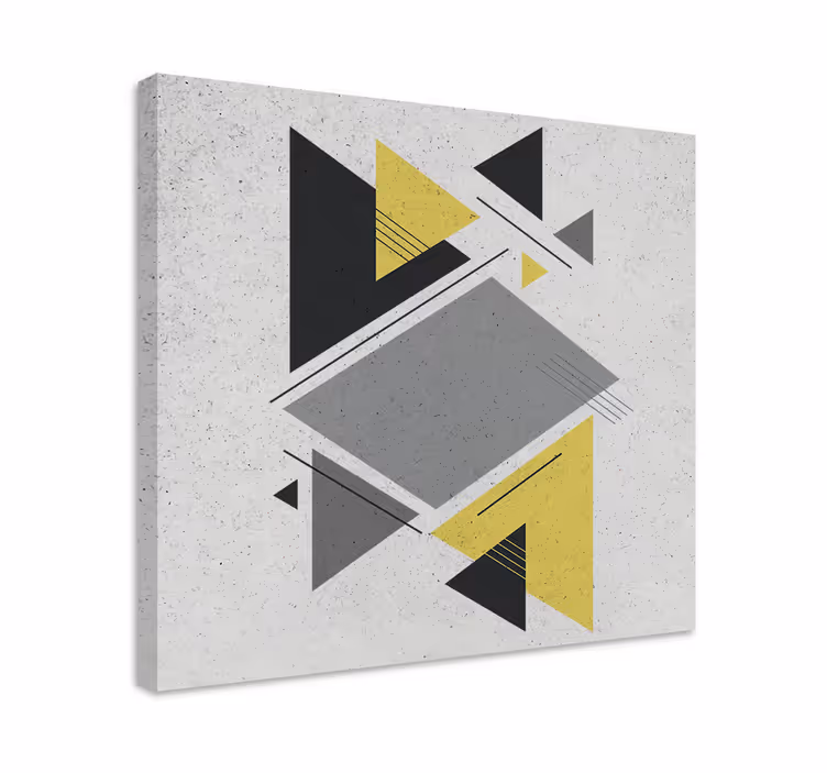 Obraz geometryczny ułożenie form geometrycznych - TenStickers