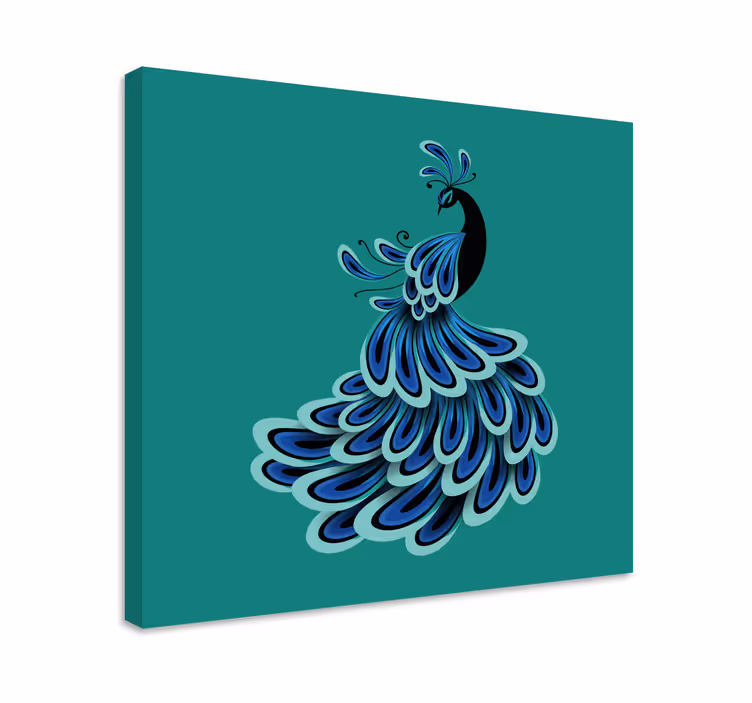 Obraz 3d elegancki wzór pawia - TenStickers