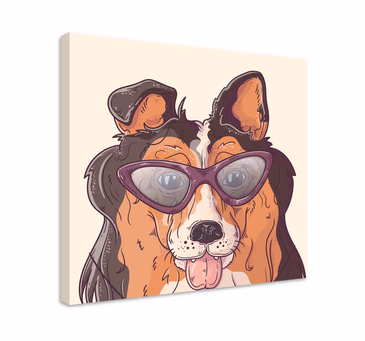 Obraz psy w okularach przeciwsłonecznych - TenStickers