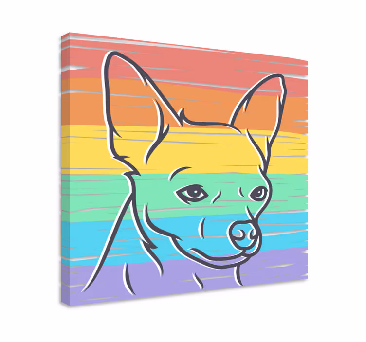 Obraz psy w stylizowanym portrecie - TenStickers