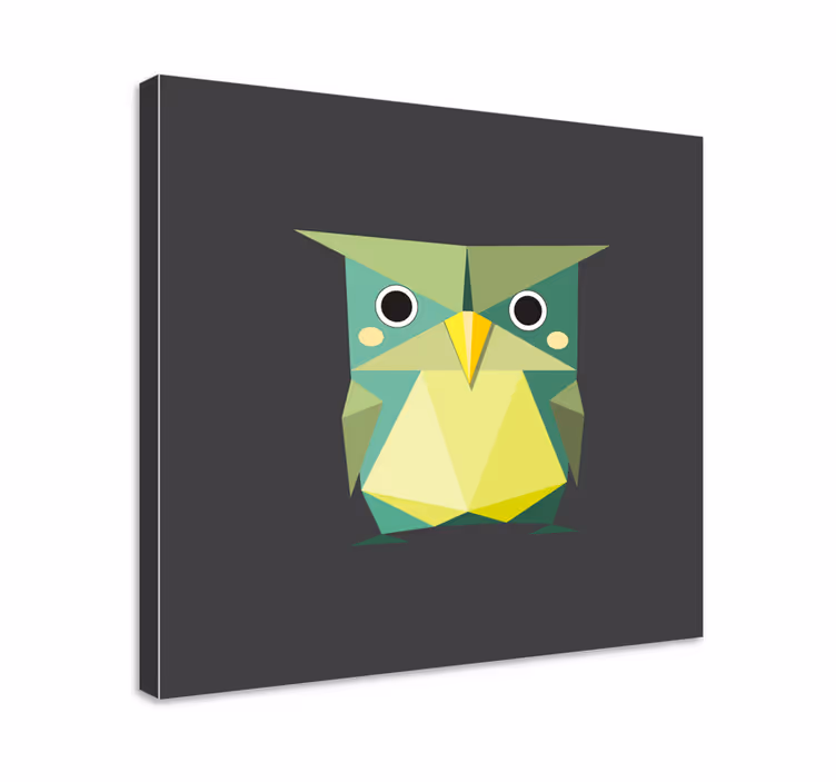 Obraz zwierzęta Sowa origami - TenStickers