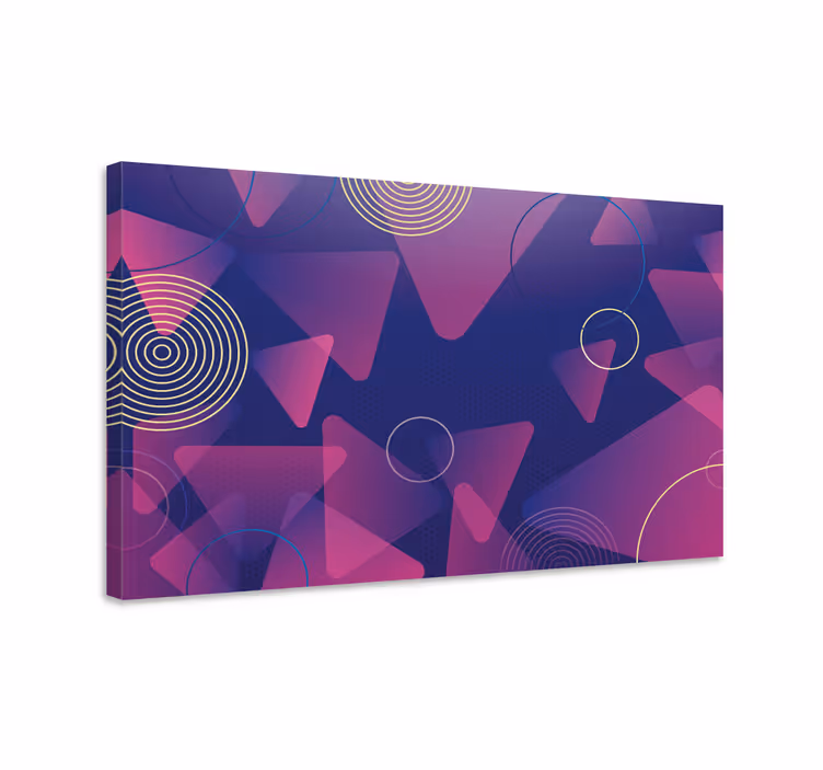 Obraz geometryczny wzór dynamicznych kształtów - TenStickers