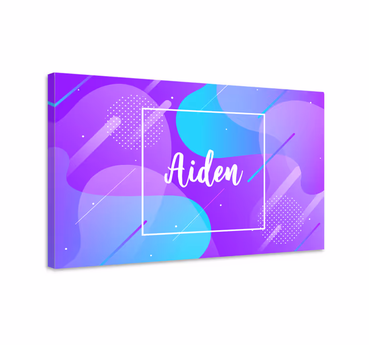 Obraz litery z personalizowanym imieniem - TenStickers