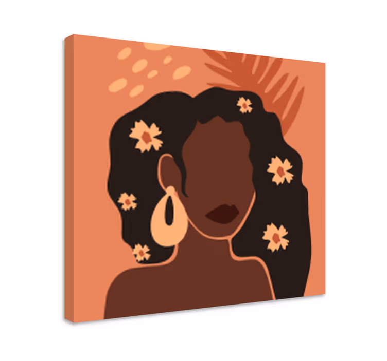 Obraz z postaciami elegancka sylwetka kobiety - TenStickers