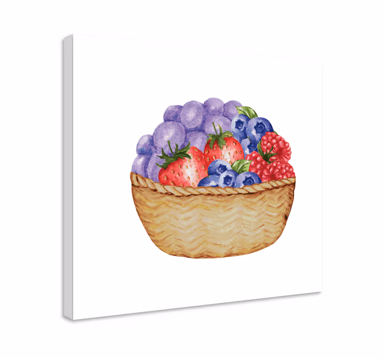 Obraz martwa natura kosz obfitości owoców - TenStickers